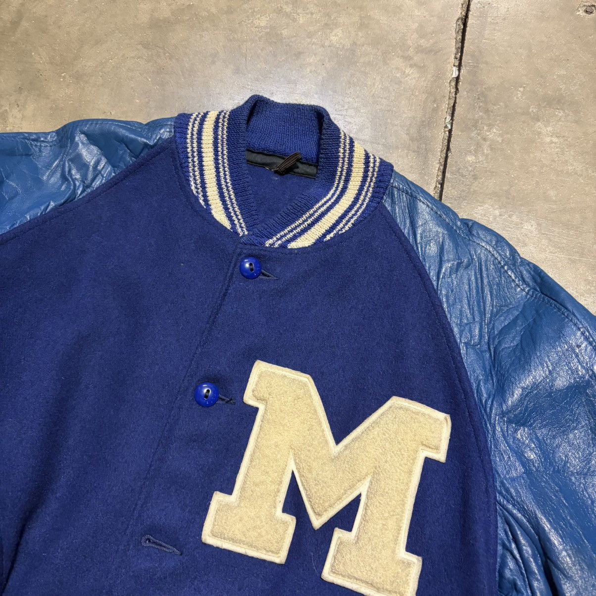 Vintage Vintage 50s Butwin Varsity Letterman Jacket Leather Bomber Size US M / EU 48-50 / 2 - 9 Thumbnail