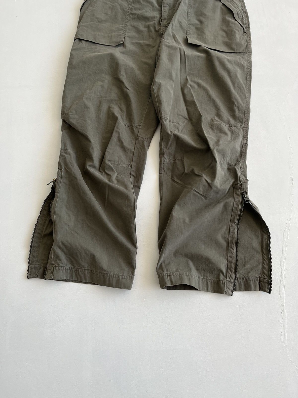 Vintage 90s care Japanese symbols nylon parachute cargo y2k