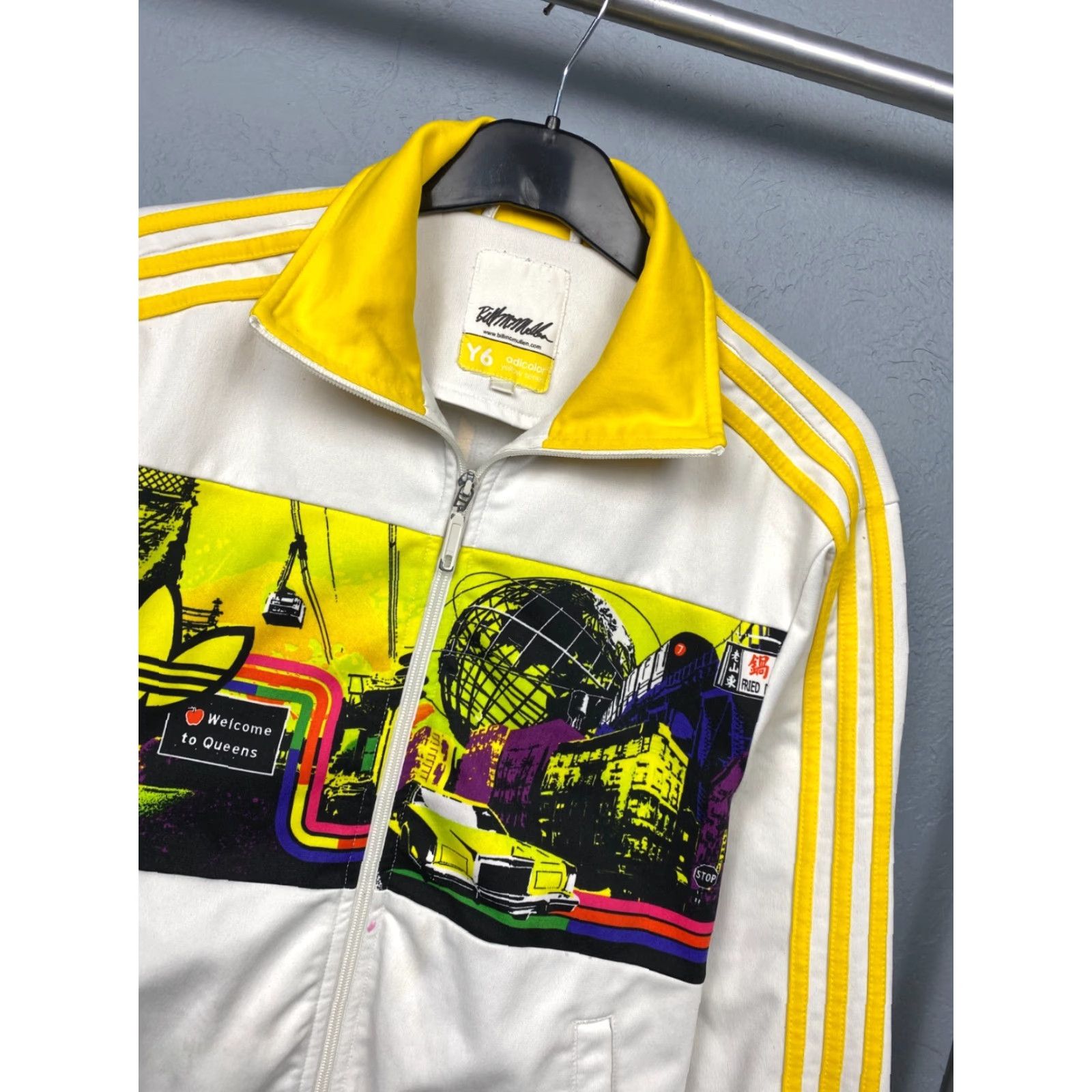 Adidas Adidas Originals Vintage Y6 Bill Mcmullen Queens NYC Jacket S White Mens Size US S / EU 44-46 / 1 - 2 Thumbnail