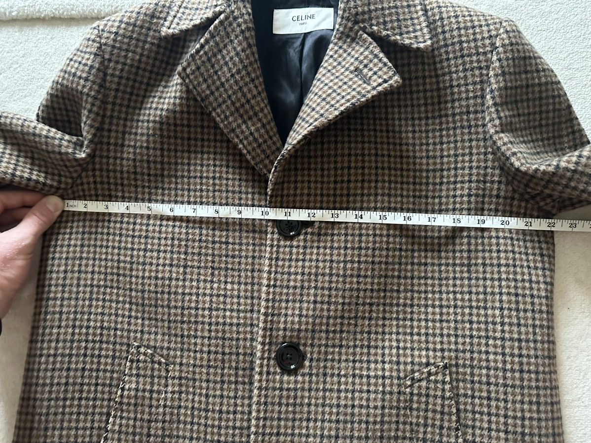 Celine FW19 Celine Pied de Poule Wool Max Coat Hedi Slimane Size US S / EU 44-46 / 1 - 7 Thumbnail