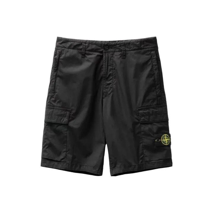 Stone Island Stone Island Black Cargo Bermuda Shorts Size US 32 / EU 48 - 1 Thumbnail
