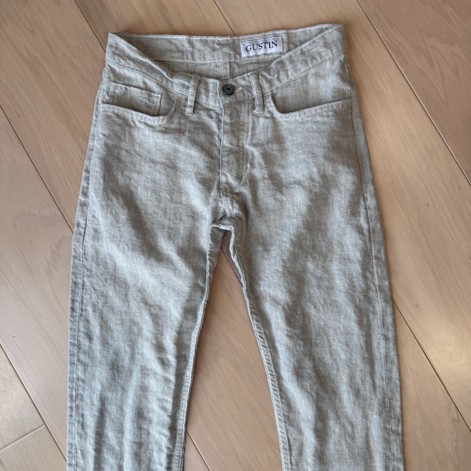 Gustin Gustin Rustic Slub Linen Pants 28 Light Beige Lightweight Size US 28 / EU 44 - 3 Thumbnail