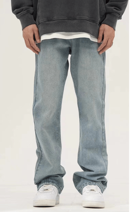 Japanese Brand × Jean Washed Blue Vintage Straight Jeans Size US 32 / EU 48 - 1 Thumbnail