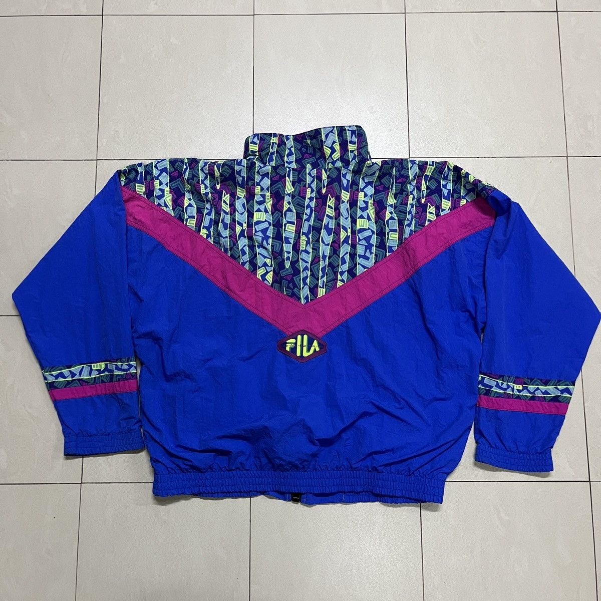 Fila × Vintage Vintage Fila Retro Windbreaker Jacket Size US XL / EU 56 / 4 - 9 Thumbnail