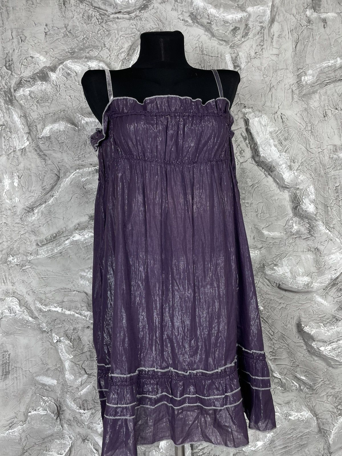 Cop Copine × Japanese Brand × Vintage Cop Copine Vintage Glitter Y2K Tank Top Dress Size M / US 6-8 / IT 42-44 - 4 Thumbnail