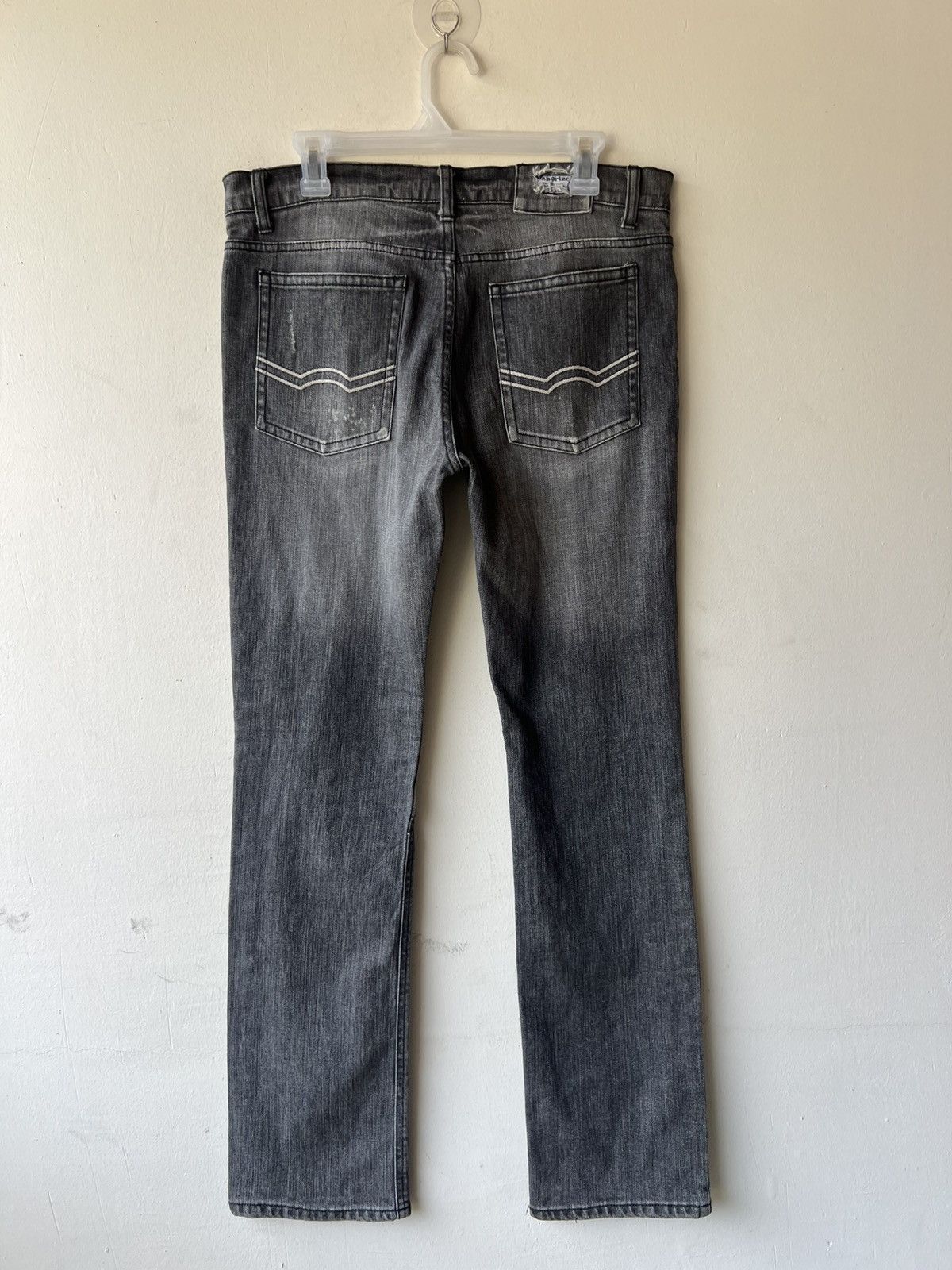 Beams Plus Beams X Vaporize Distressed Stretch Denim Flare Jeans Size US 32 / EU 48 - 3 Thumbnail