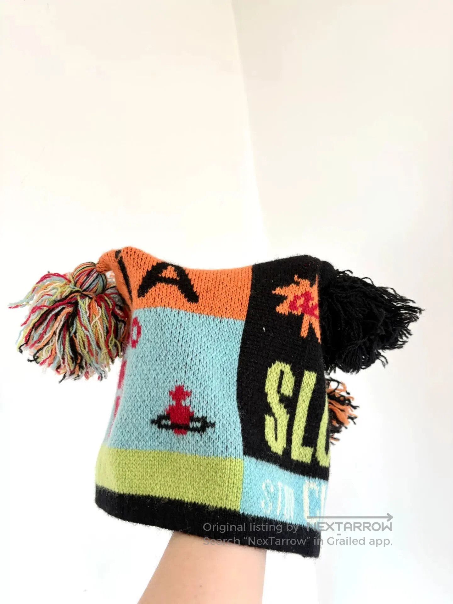 vivienne westwood rare colorful knit cap.