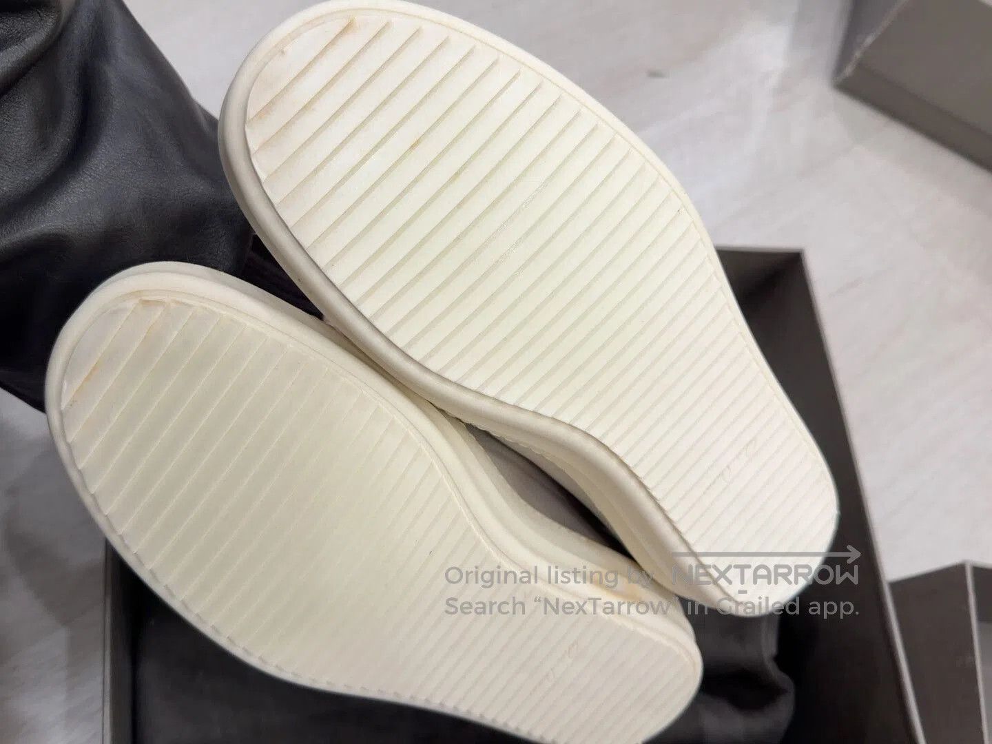 Rick Owens Rick Owens Leather Slip-On Sneakers. Size US 9.5 / EU 42-43 - 2 Thumbnail