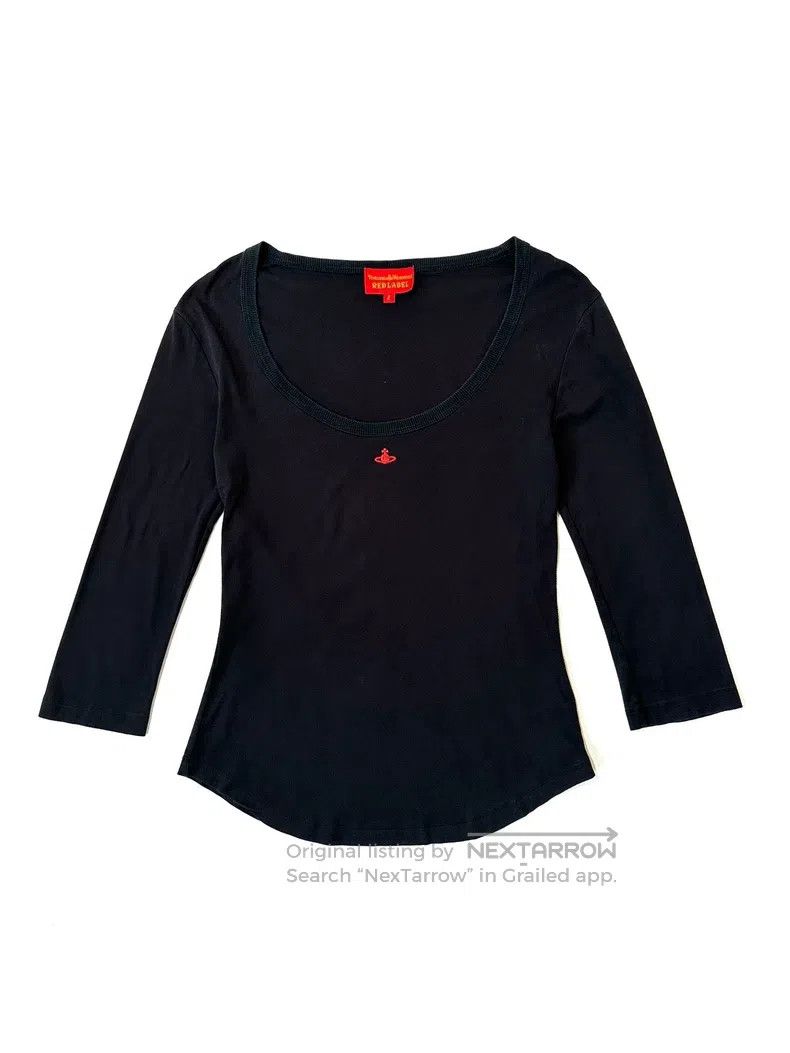 Vivienne Westwood Red Labeled Black orb Saturn Embroidered