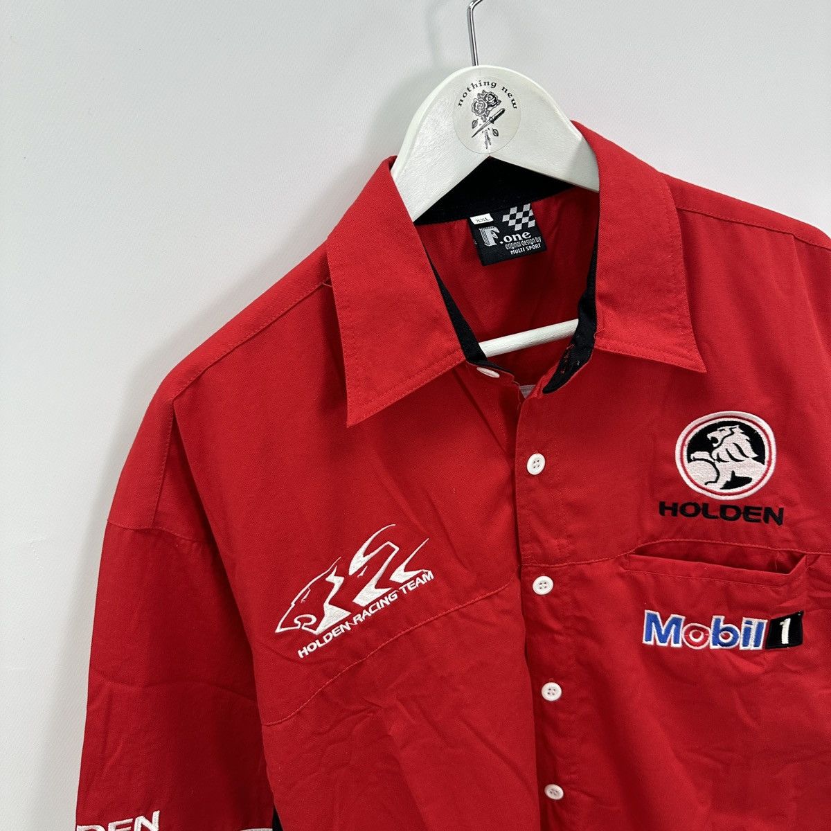 Vintage Vintage 90s Holden Racing Team Mobil 1 Formula one shirt y2k Size US XXL / EU 58 / 5 - 6 Thumbnail