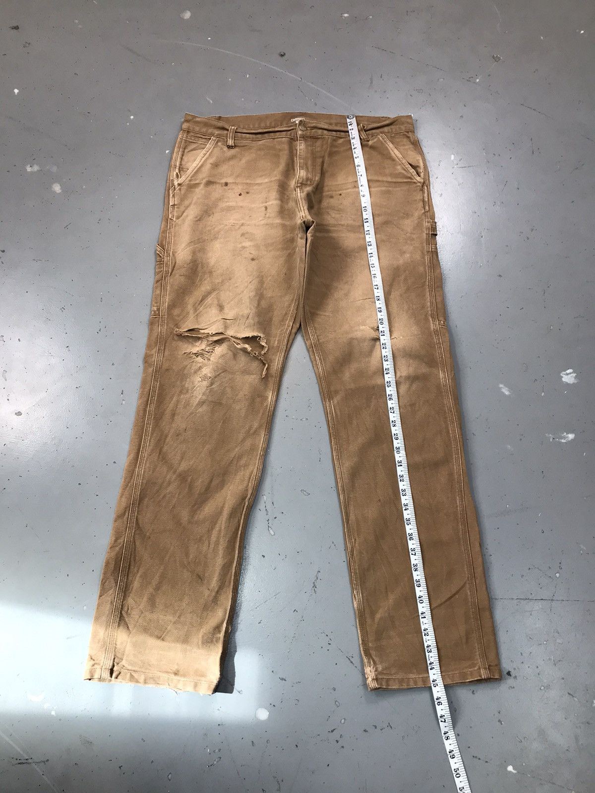 Carhartt Wip × Vintage Vintage Carhartt WIP damaged carpenter denim Size US 40 / EU 56 - 5 Thumbnail