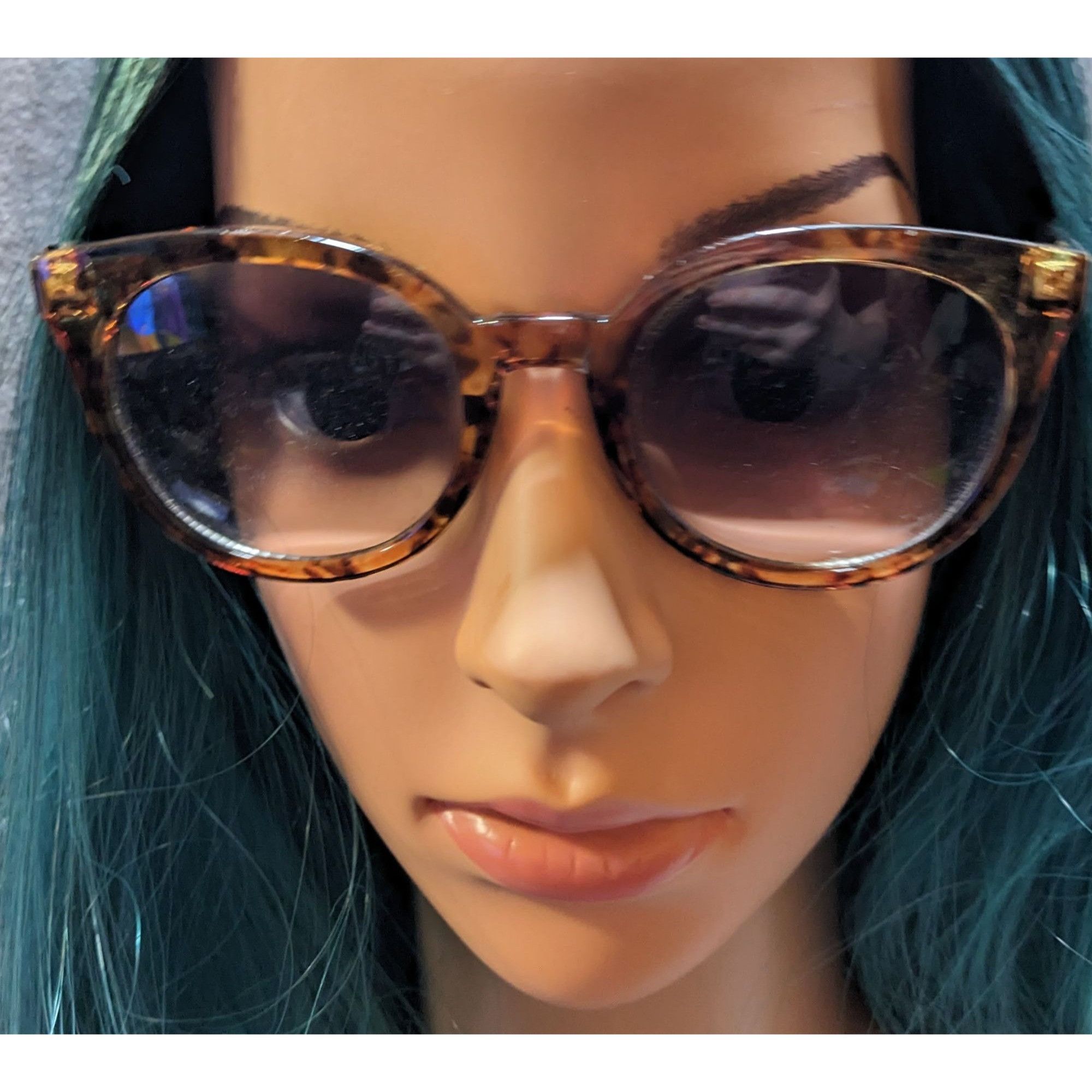 Ann Taylor Ann Taylor Factory Retro Tortoise Sunglasses Size ONE SIZE - 5 Thumbnail