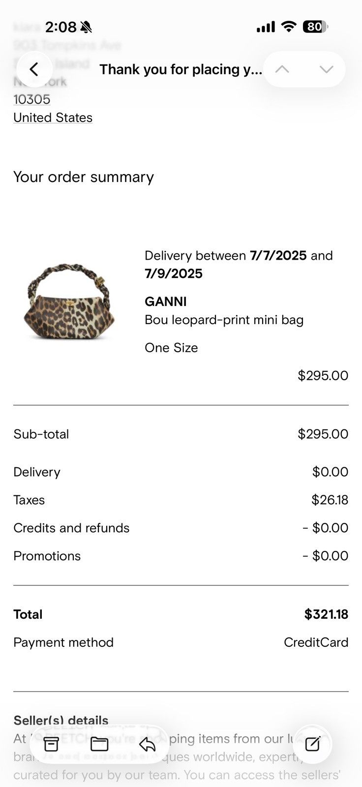 Ganni GANNI Bou Bag Leopard Size ONE SIZE - 6 Thumbnail