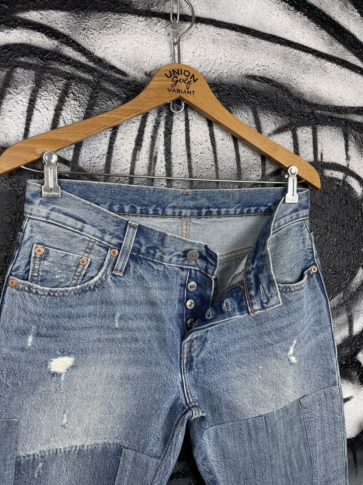 Levi's Levi’s 501 CT Woman’s Boyfriend Patchwork Selvedge Jeans Size 25" / US 0 / IT 36 - 15 Thumbnail