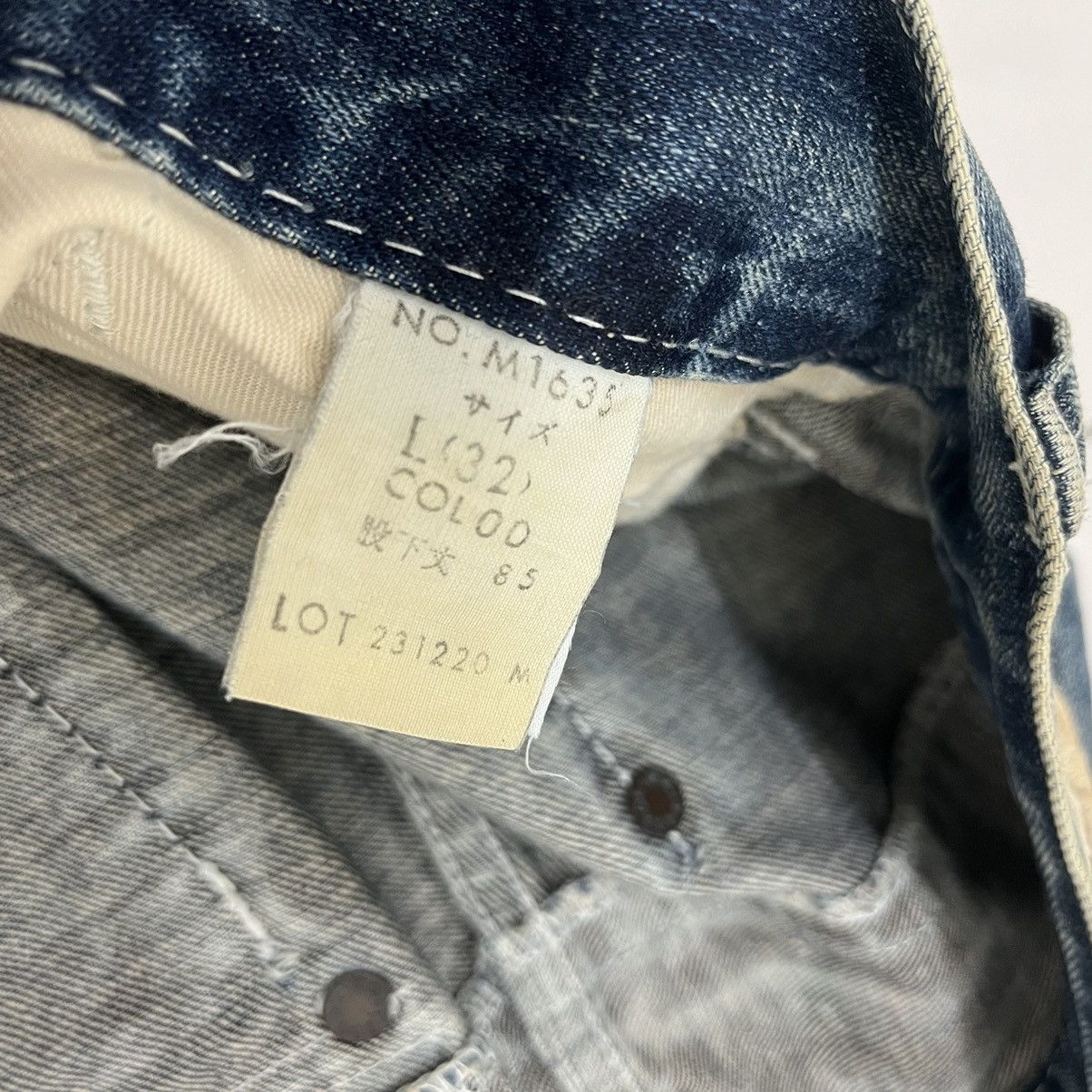 If Six Was Nine FLARED BLUE WAY CLAWMARK DISTRESSED DENIM PANT BOOTCUT JEANS Size US 32 / EU 48 - 10 Thumbnail