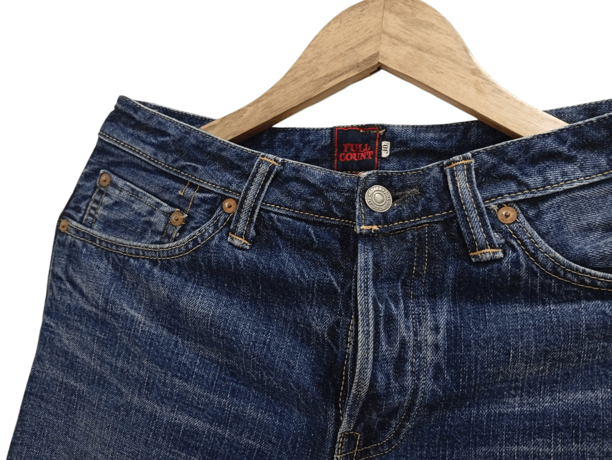 Full Count & Co. 🔥🔥Full Count Selvedge Jeans Denim Size US 30 / EU 46 - 20 Thumbnail