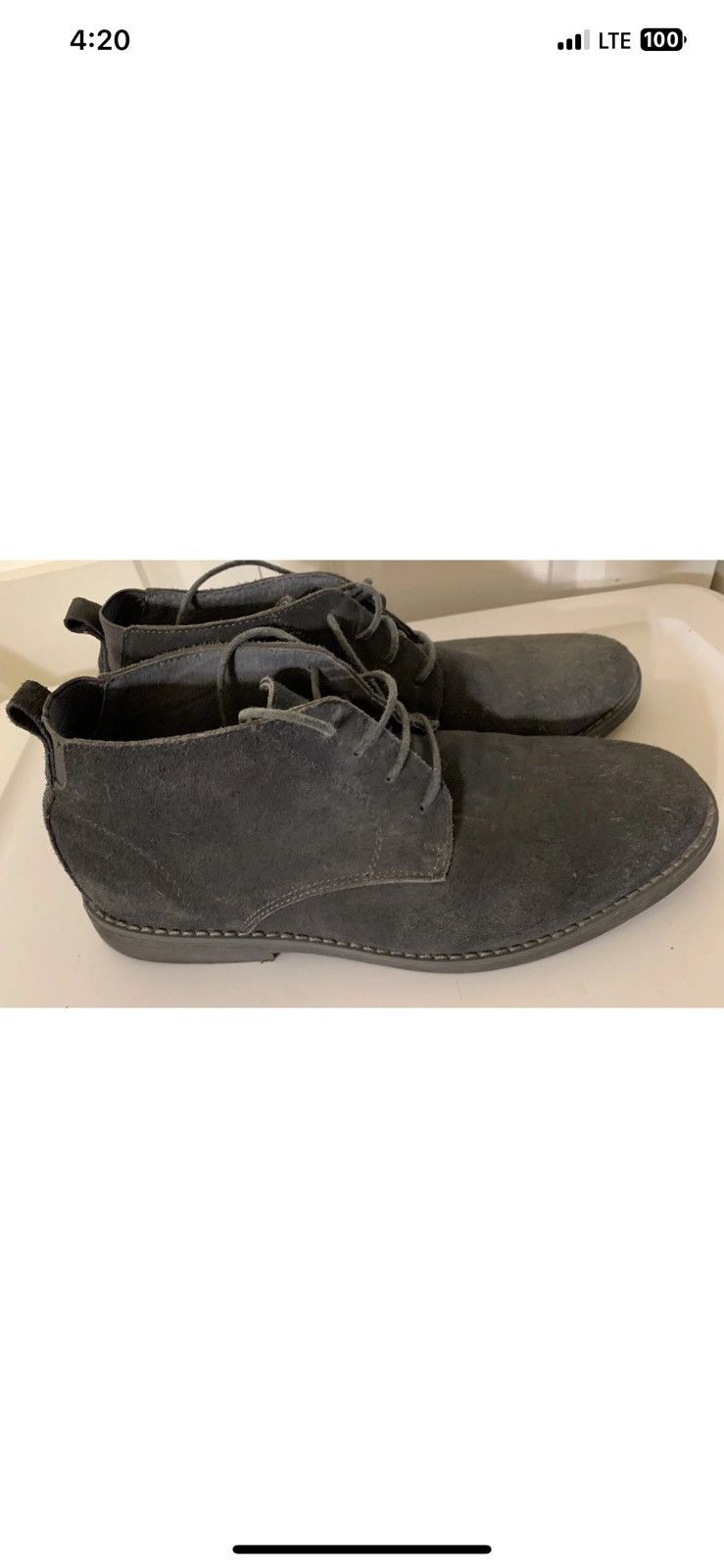 Other Bruno Marc mens sz 10.5 gray chukka boots Size US 10.5 / EU 43-44 - 4 Thumbnail