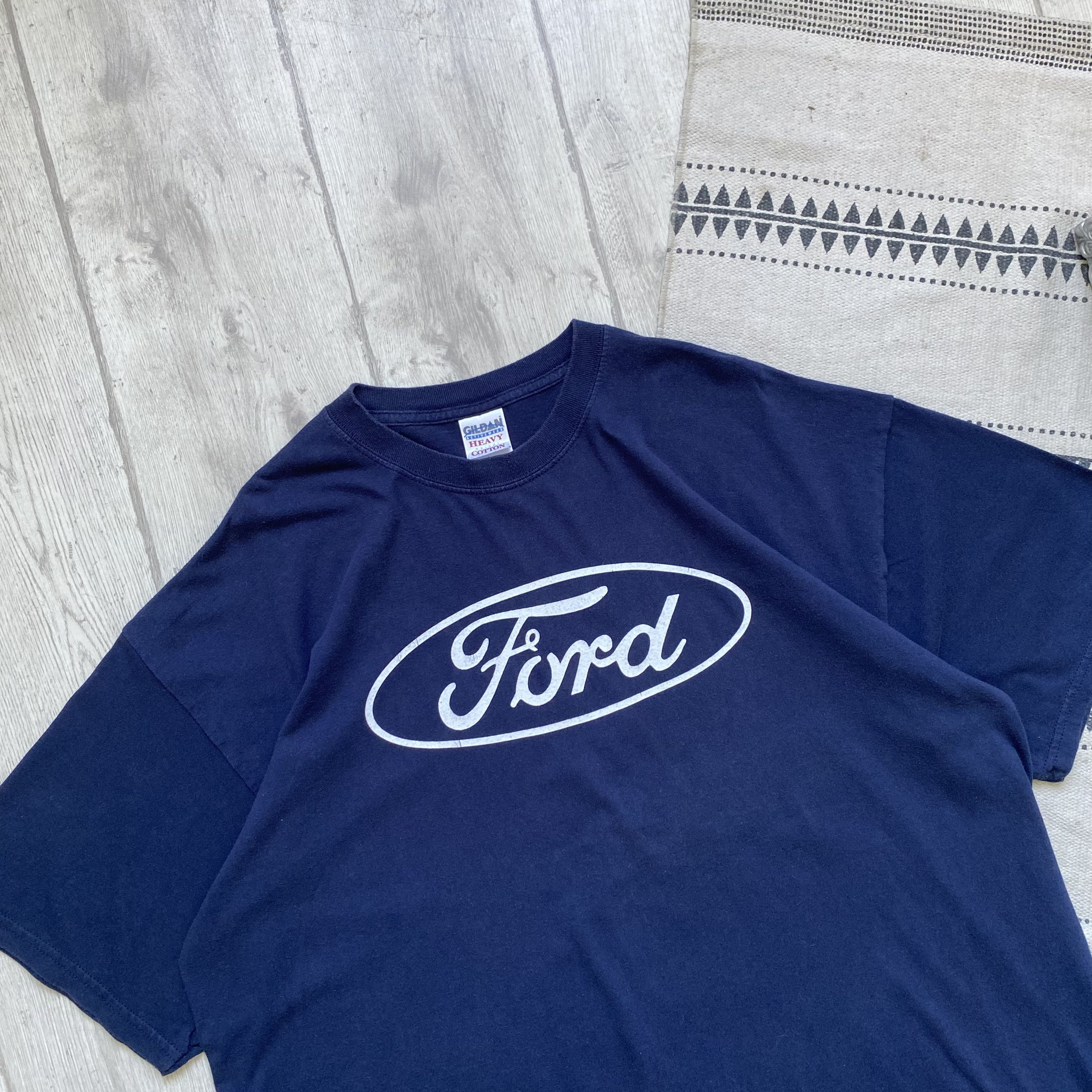 Ford 🚗 Vintage Racing Ford Tee Center Logo F1 Ferrari Monster Size US XXL / EU 58 / 5 - 2 Thumbnail