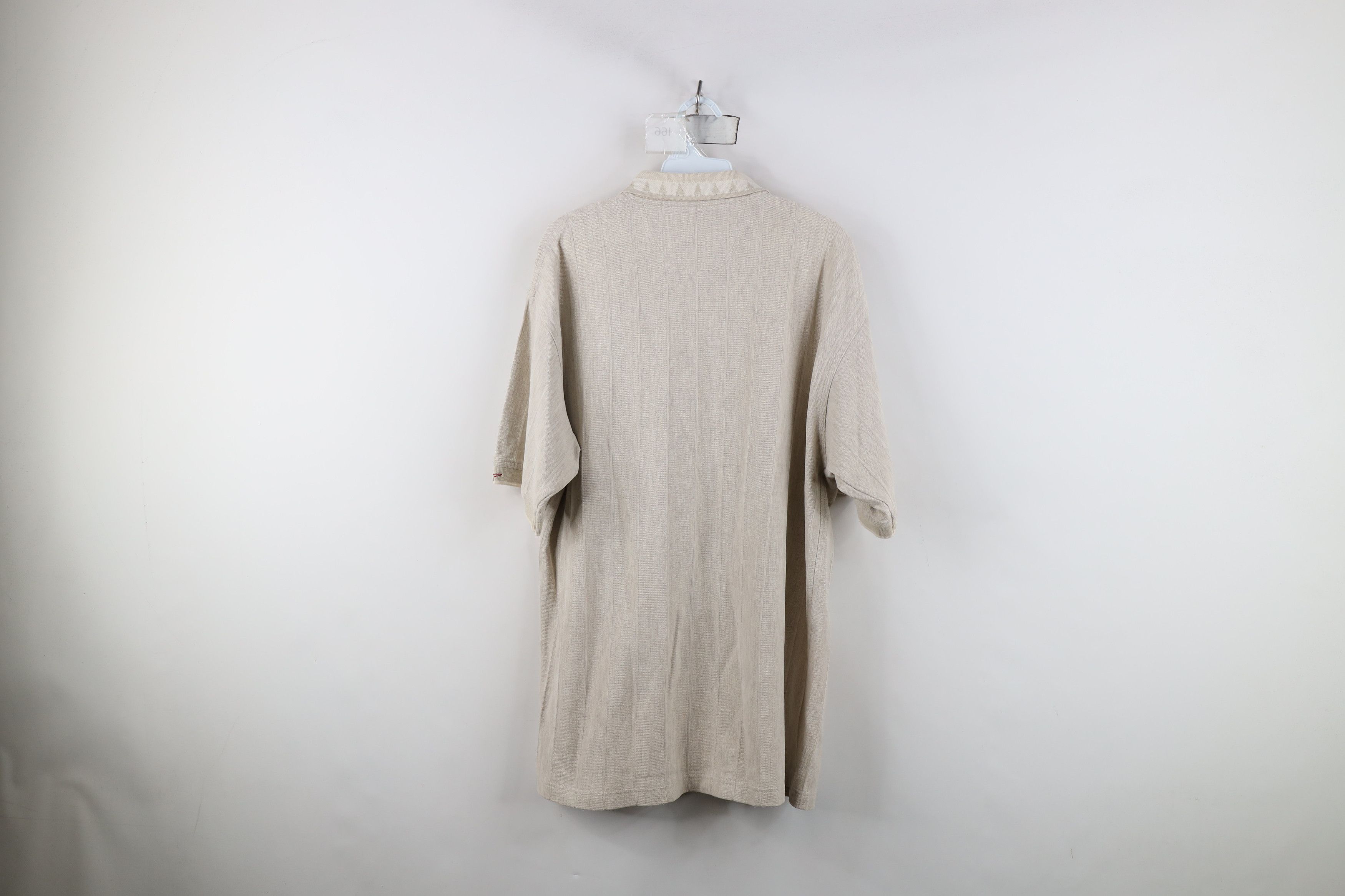 Vintage Vintage 90s Streetwear Geometric Knit Golf Polo Shirt Size US L / EU 52-54 / 3 - 10 Thumbnail