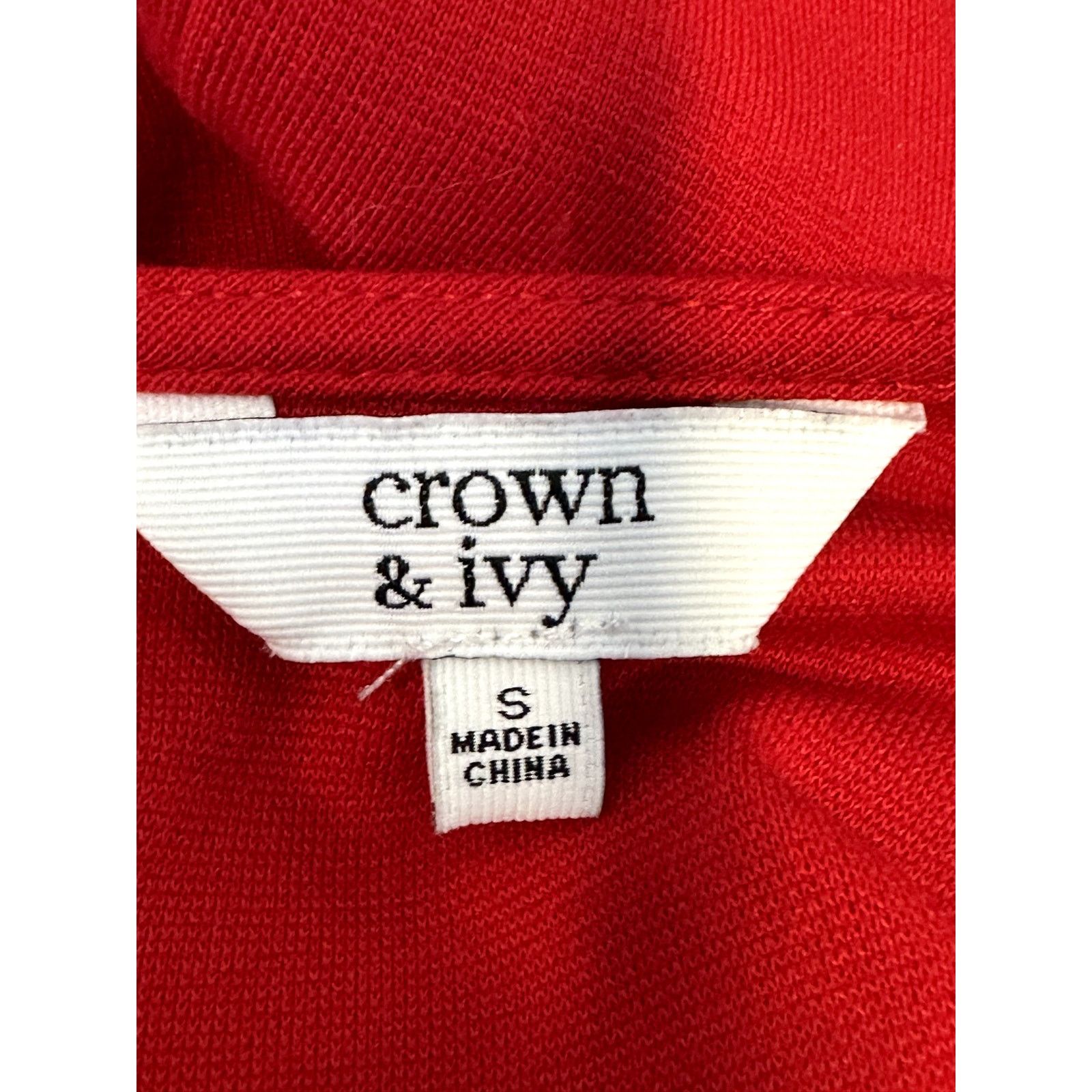 Other Crown & Ivy Women's Red Sleeveless Fringe Hem Midi Dress S Size S / US 4 / IT 40 - 7 Thumbnail