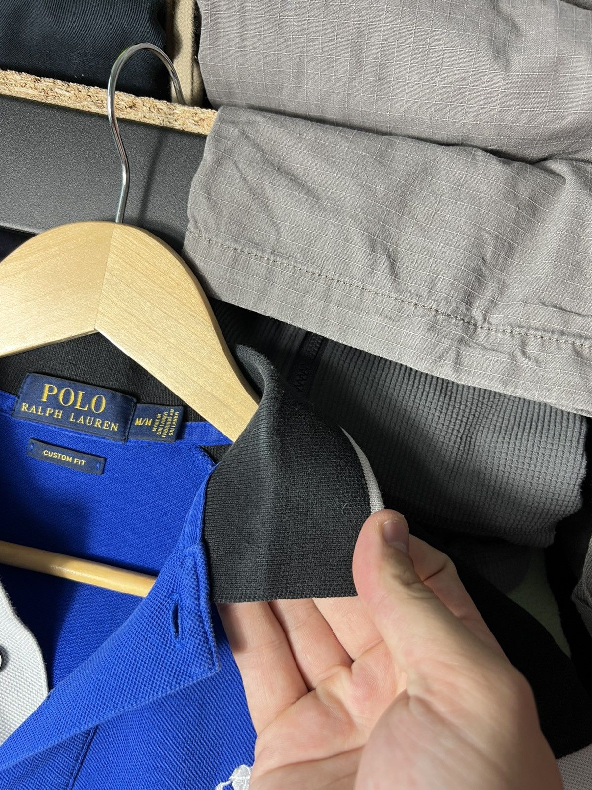 Polo Ralph Lauren Polo Ralph Lauren Blue White USA LXVII 2 Big Pony Polo Shirt Size US M / EU 48-50 / 2 - 8 Thumbnail