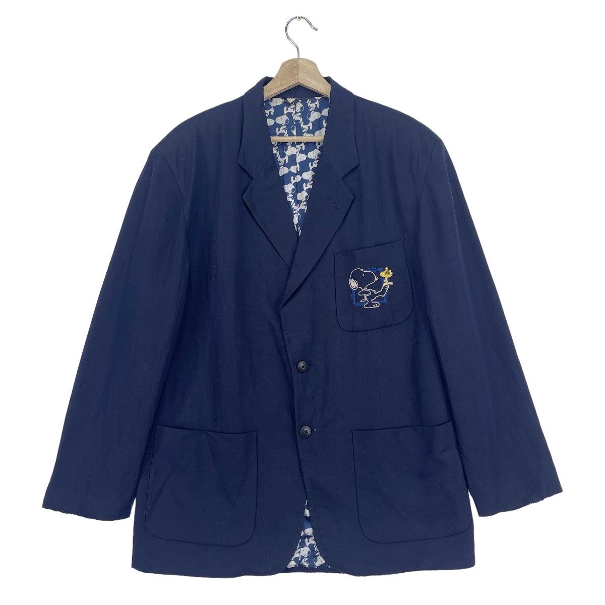 Iceberg × Peanuts × Vintage 99’s Iceberg X Peanuts Over Print Blazer Jacket Size US M / EU 48-50 / 2 - 2 Thumbnail