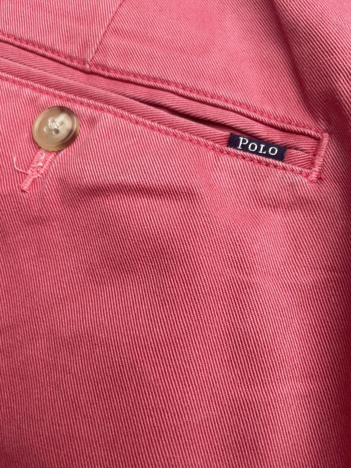 Designer Vintage Polo Ralph Lauren Pink Chinos Size US 34 / EU 50 - 11 Thumbnail
