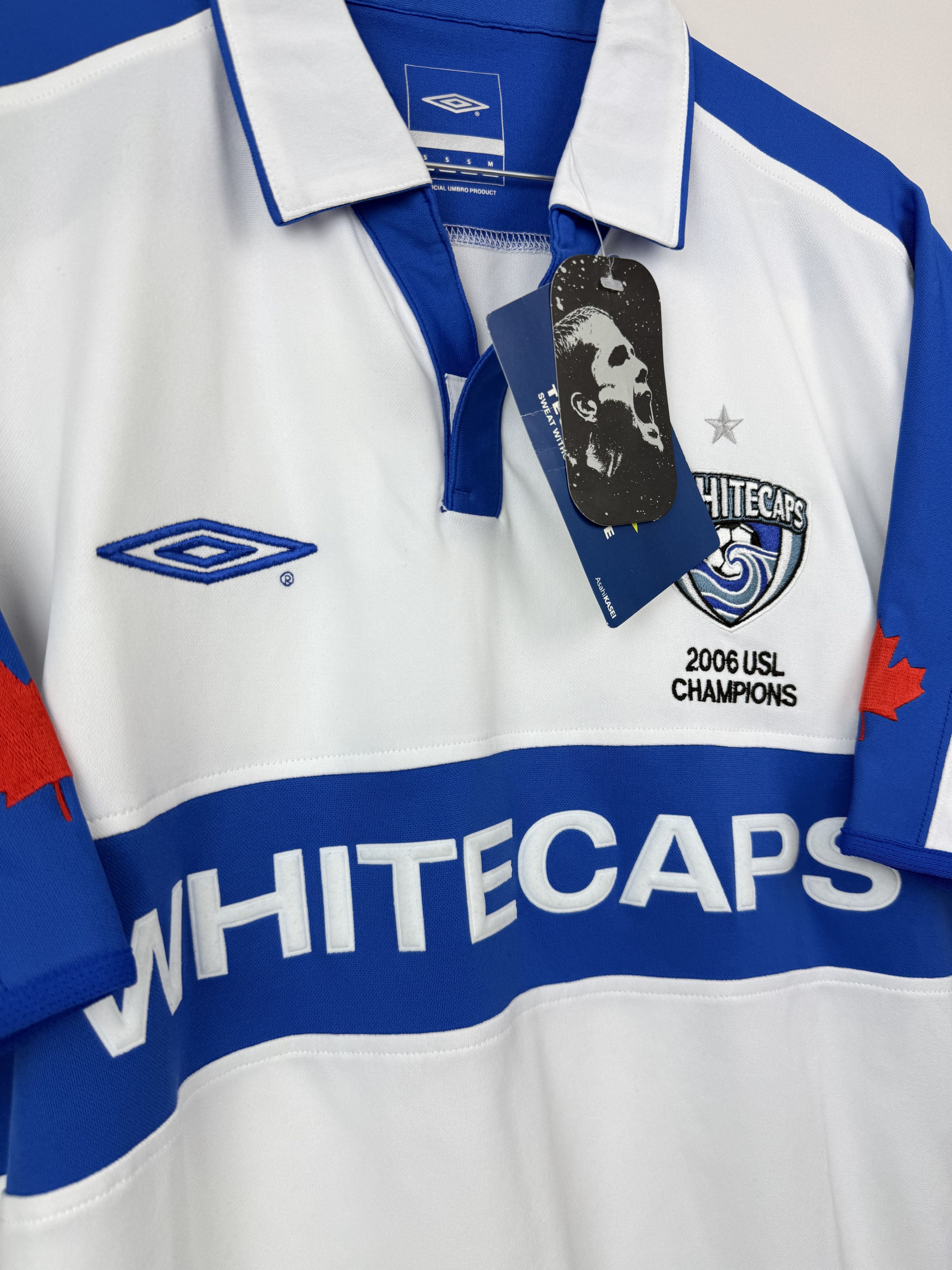Umbro BNWT Vancouver Whitecaps 2006/07 Home [S] Soccer Jersey Size US S / EU 44-46 / 1 - 5 Thumbnail