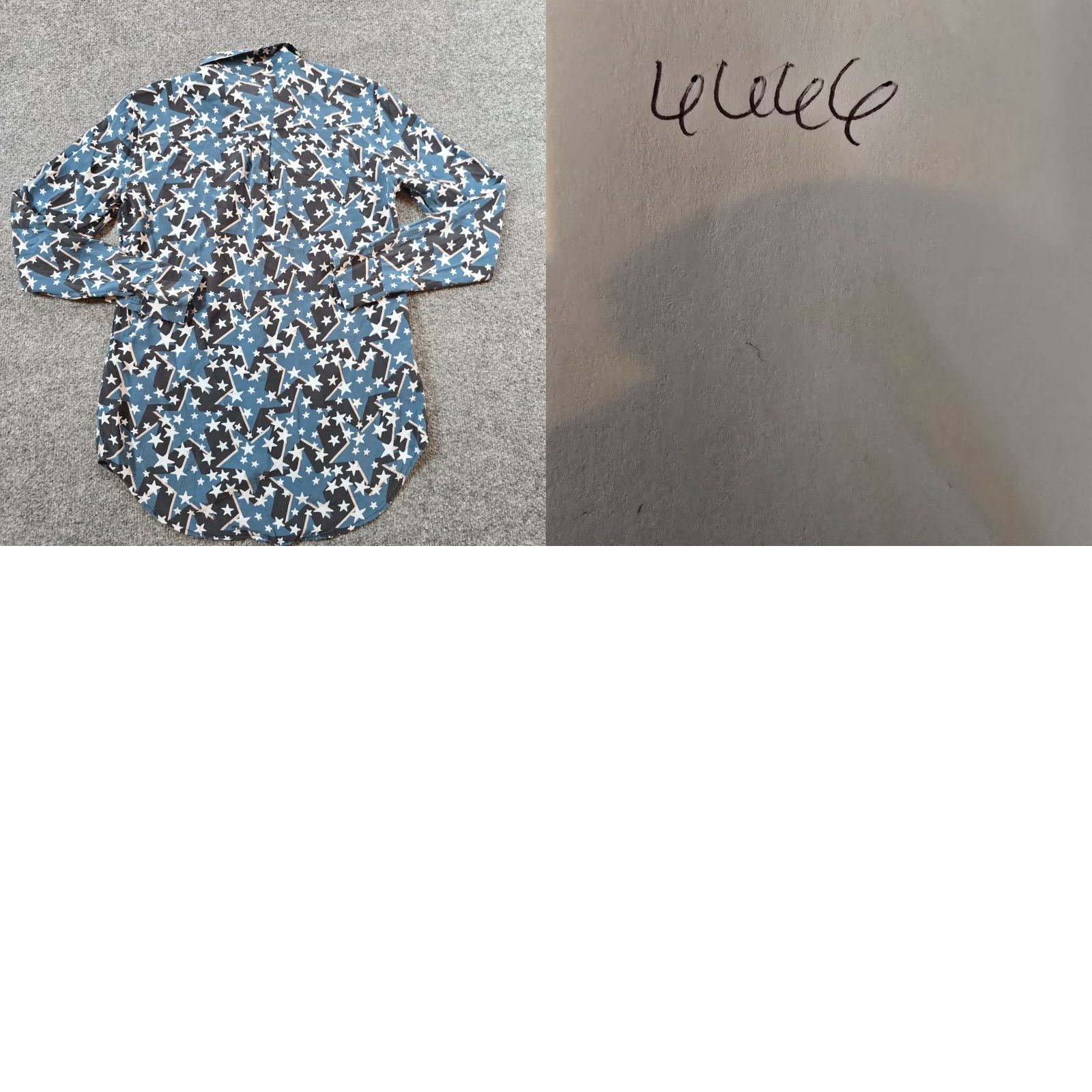 Equipment VINTAGE Equipment Femme Top Blouse Womens XS Blue Silk Stars Button Casual Career Size XS / US 0-2 / IT 36-38 - 8 Thumbnail
