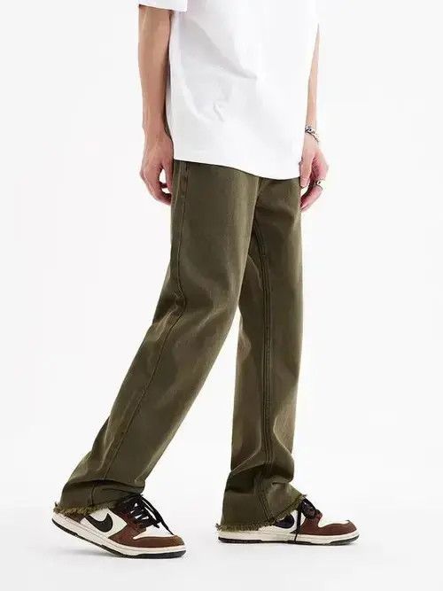 Japanese Brand × Jean Vintage Matcha Green Water Wash Jeans Size US 33 - 2 Thumbnail