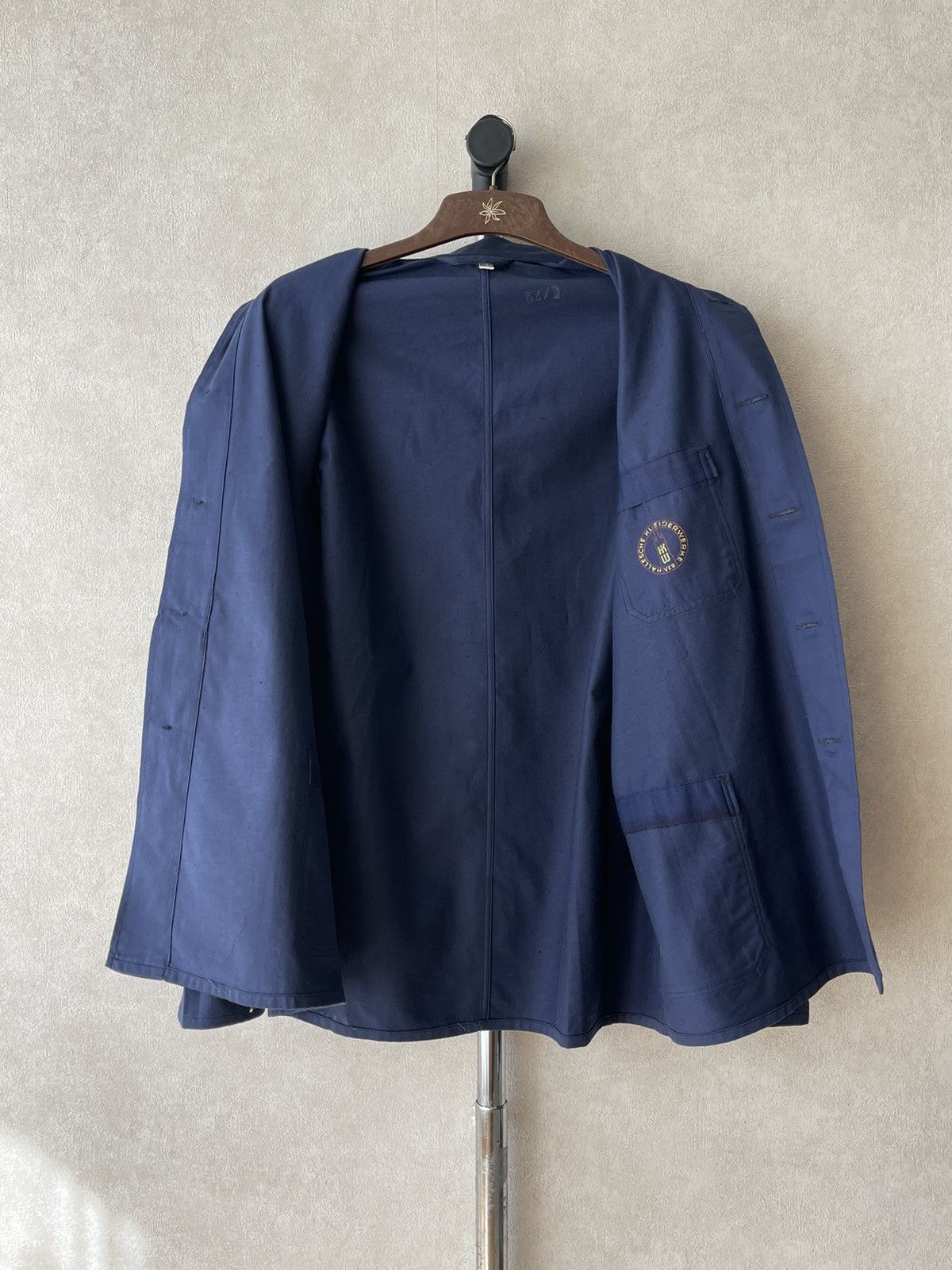 Le Laboureur Vintage 70s French Sanfor Chore Work Jacket Button Up Size US L / EU 52-54 / 3 - 6 Thumbnail