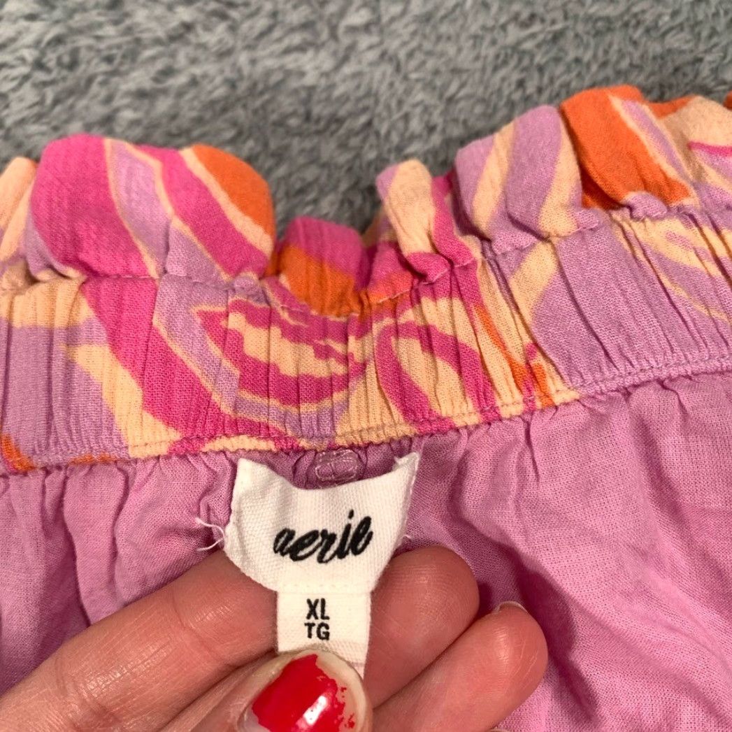 Vintage Aerie Skort Women XL Regular Athletic Pink Orange Ruffled Skort Size ONE SIZE - 6 Thumbnail