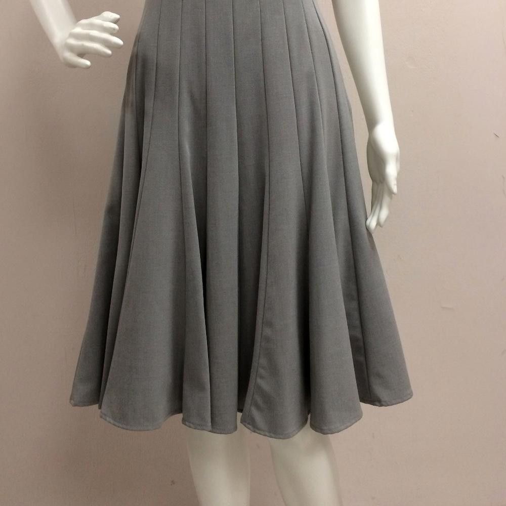 Calvin Klein Calvin klein Grey Pleated Dress Size XS / US 0-2 / IT 36-38 - 4 Thumbnail