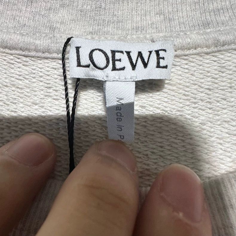 Loewe Loewe Logo lettering patterned round neck hoodie Size US L / EU 52-54 / 3 - 3 Thumbnail
