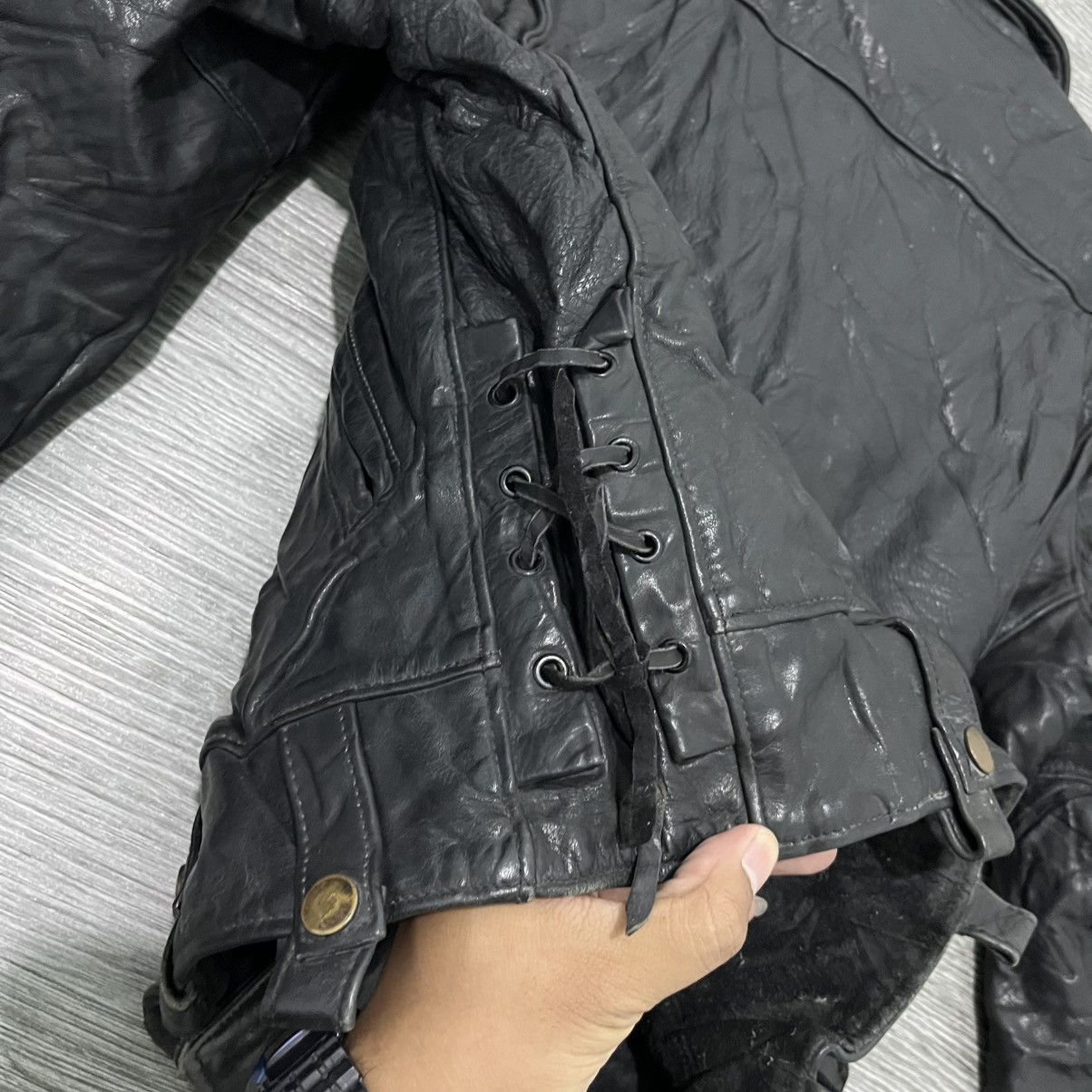 Leather 2000's Winny Roaste New York Ramones Leather Jacket Size US L / EU 52-54 / 3 - 8 Thumbnail