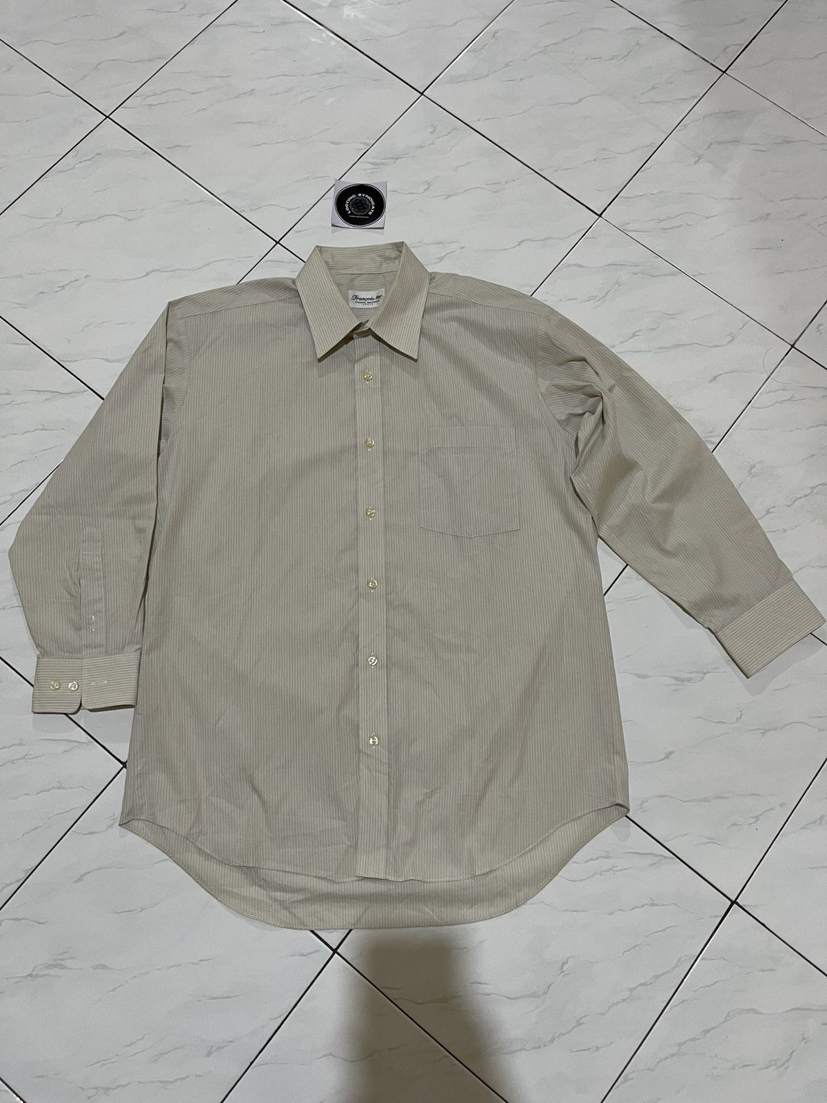 Pierre Balmain Vintage Pierre Balmain Stripe Button Up Shirt Size US XL / EU 56 / 4 - 2 Thumbnail