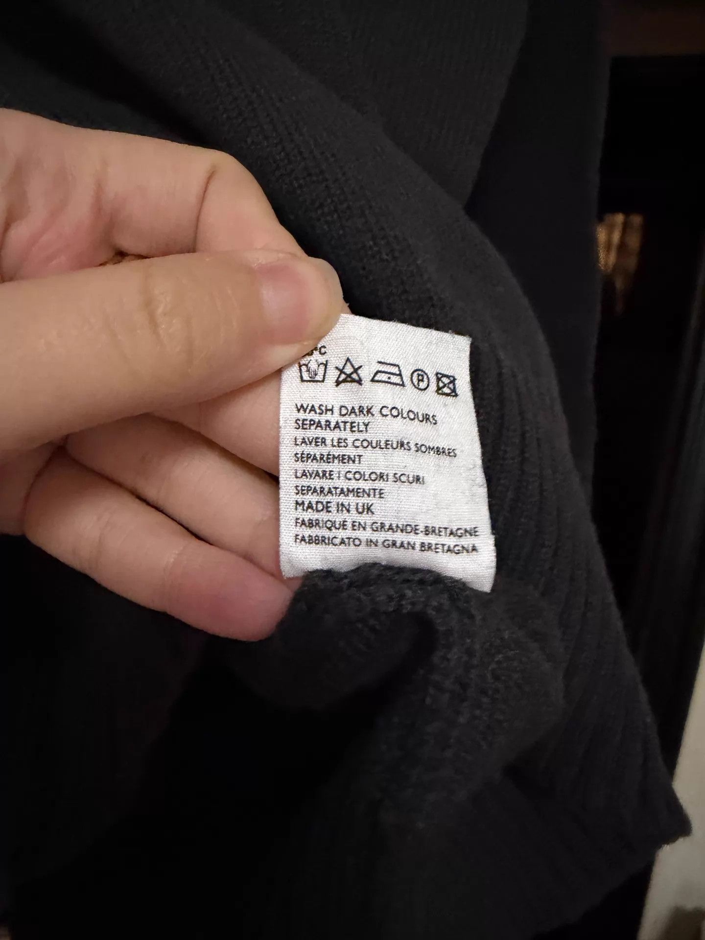 Margaret Howell MHL gray-black polo neck wool sweater one size Size ONE SIZE - 6 Thumbnail