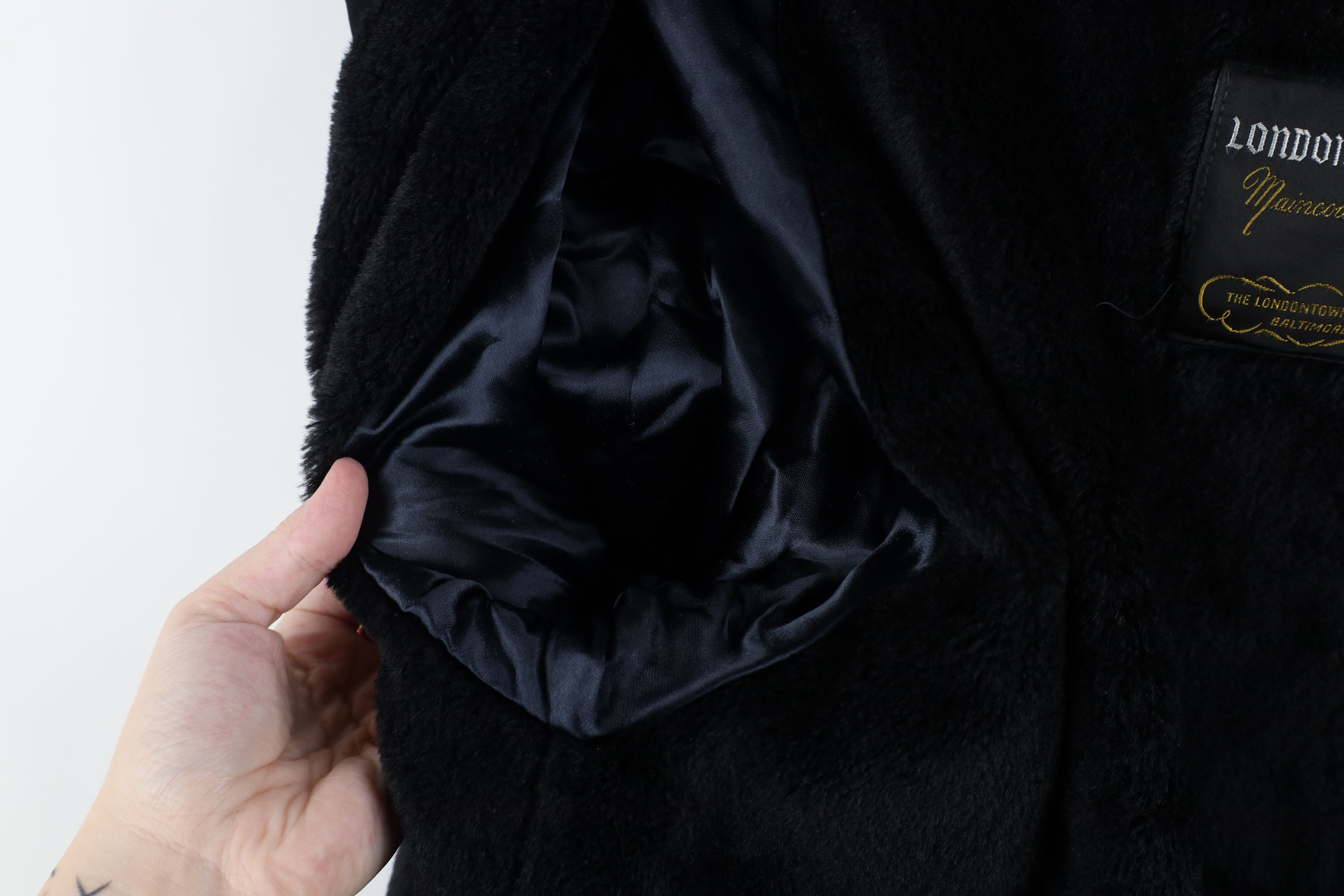 Vintage Vintage 70s Streetwear Mohair Lined Trench Coat Black USA Size US XL / EU 56 / 4 - 12 Thumbnail