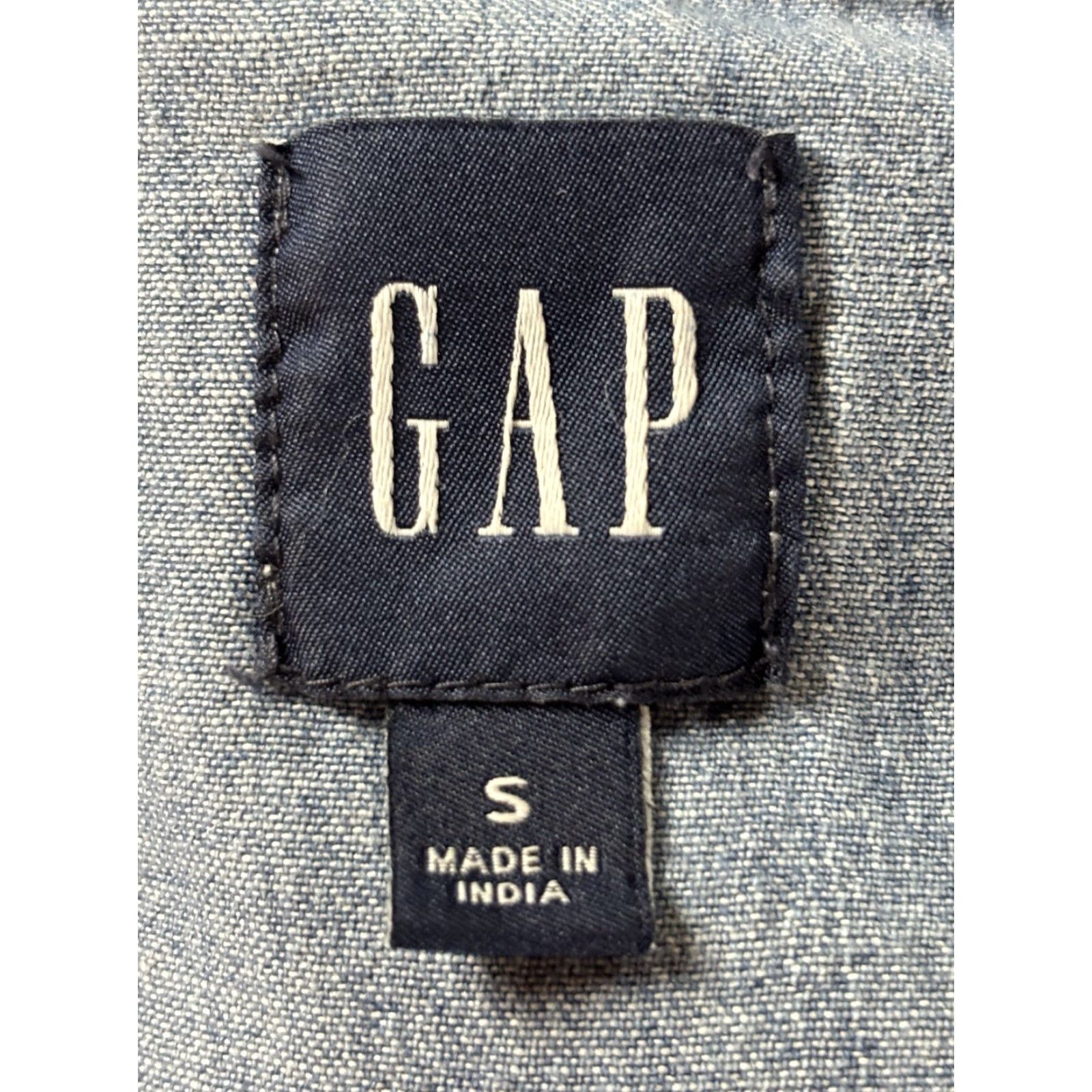 Gap VINTAGE Gap Mini Shirt Dress Women’s Small Blue Chambray Ruffle Pockets Casual Size S / US 4 / IT 40 - 7 Thumbnail