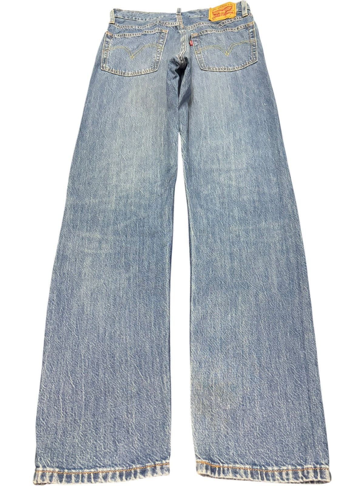Levi's Vintage Y2K Levis 501 Faded Wash Distressed Jeans Size 27" / US 4 / IT 40 - 2 Thumbnail