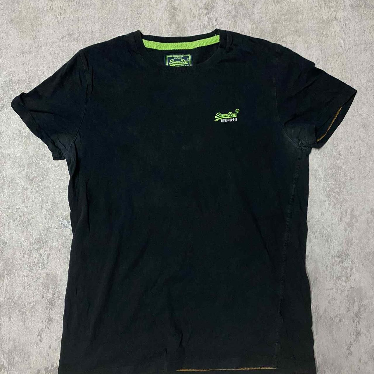 Superdry Black Superdry T-shirt with green accents Size US L / EU 52-54 / 3 - 1 Thumbnail