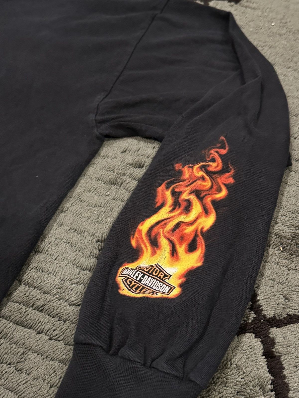 Harley Davidson 2004 Harley Davidson Flame Sleeve F&S Dayton Ohio Longsleeve Size US XL / EU 56 / 4 - 7 Thumbnail