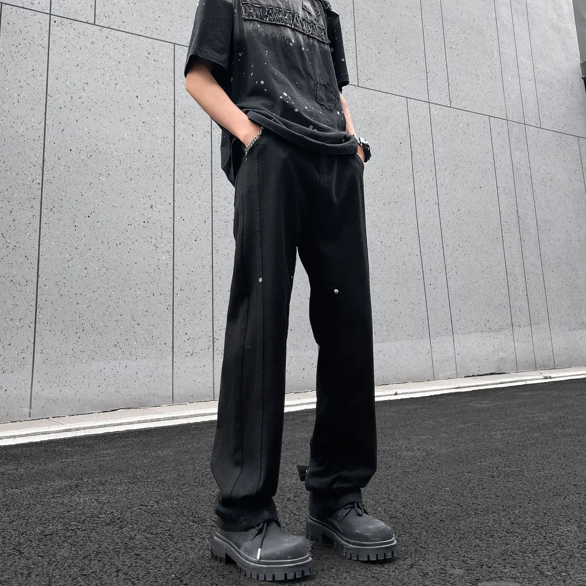 Japanese Brand × Jean Retro loose straight leg micro flared jeans Size US 32 / EU 48 - 6 Thumbnail