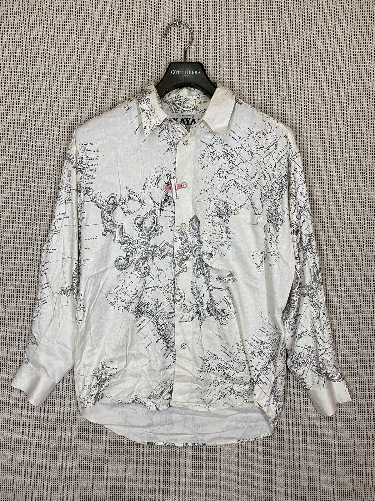 Designer × Vintage 🔥Vintage kayak shirt button ups maps design Size US S / EU 44-46 / 1 - 1 Thumbnail