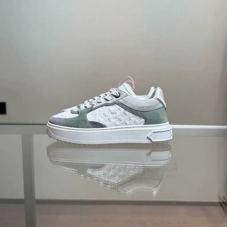 Louis Vuitton Louis Vuitton TIME OUT GREY GREEN shoes Size US 5.5 / IT 35.5 - 3 Thumbnail