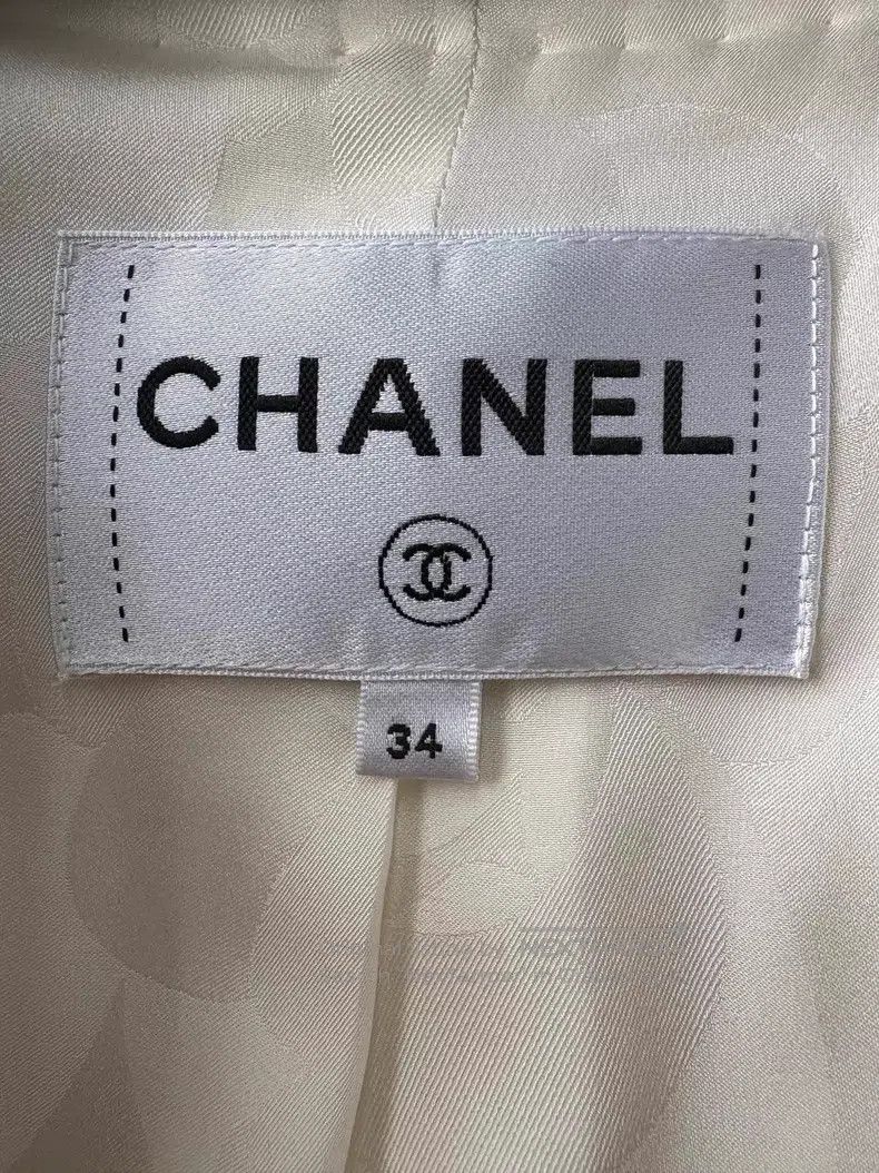 Chanel Chanel 21A Castle Series White Four-pocket Single-breasted Size XXS / US 00 / IT 34 - 6 Thumbnail