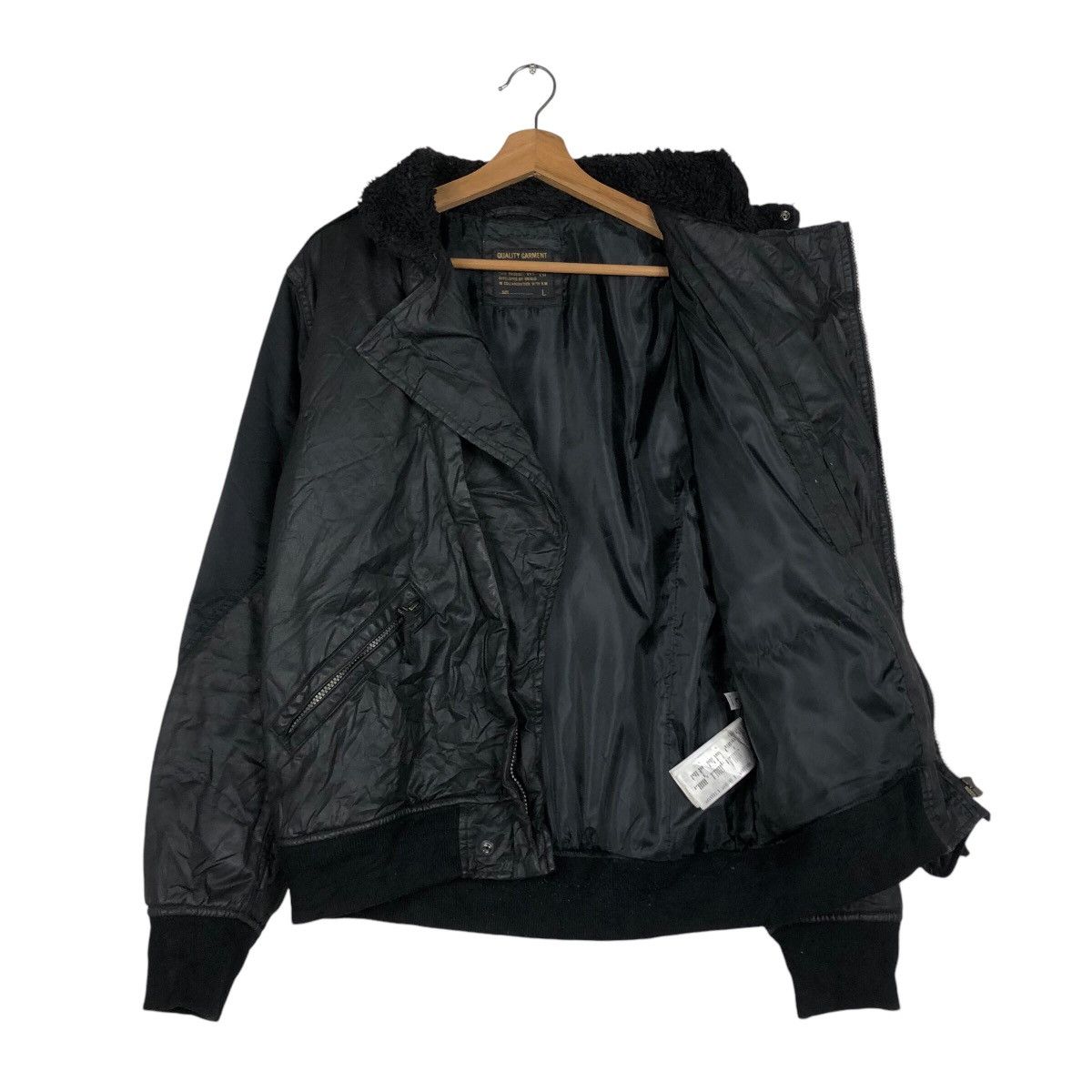 Japanese Brand × Vintage 📌Vintage Biker Jacket Double Collar Uniqlo Japan Size US L / EU 52-54 / 3 - 12 Thumbnail