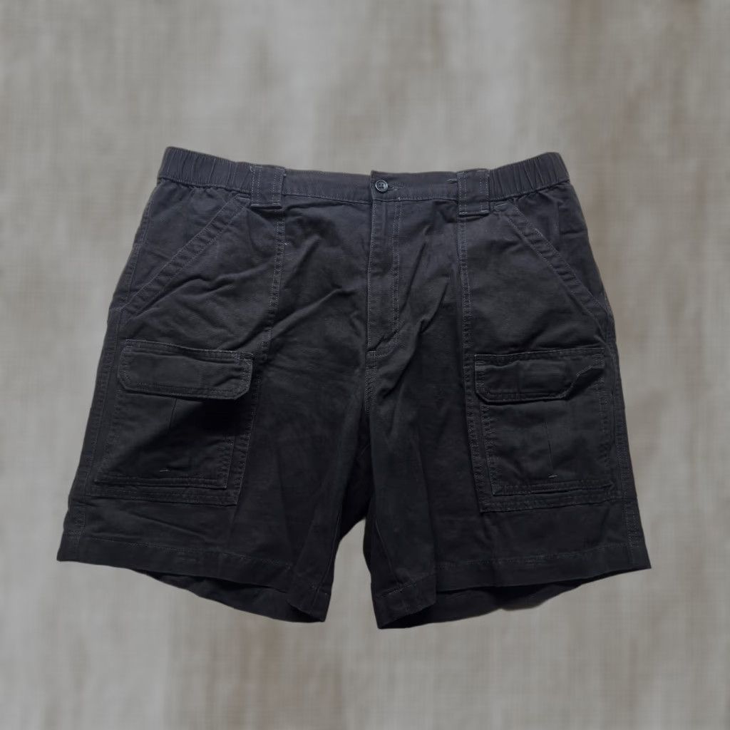 Savane SAVANE Black Cargo Shorts Cotton Adult Women 38 Pants Cargo Pocket 7.5 Inseam Twill Regular Elastic Pockets Outdoor Hiking Women Size 26" / US 2 / IT 38 - 1 Thumbnail