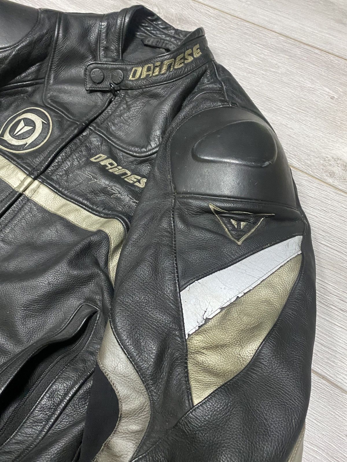Dainese Dainese protection insulated big logo leather moto jacket Size US M / EU 48-50 / 2 - 6 Thumbnail