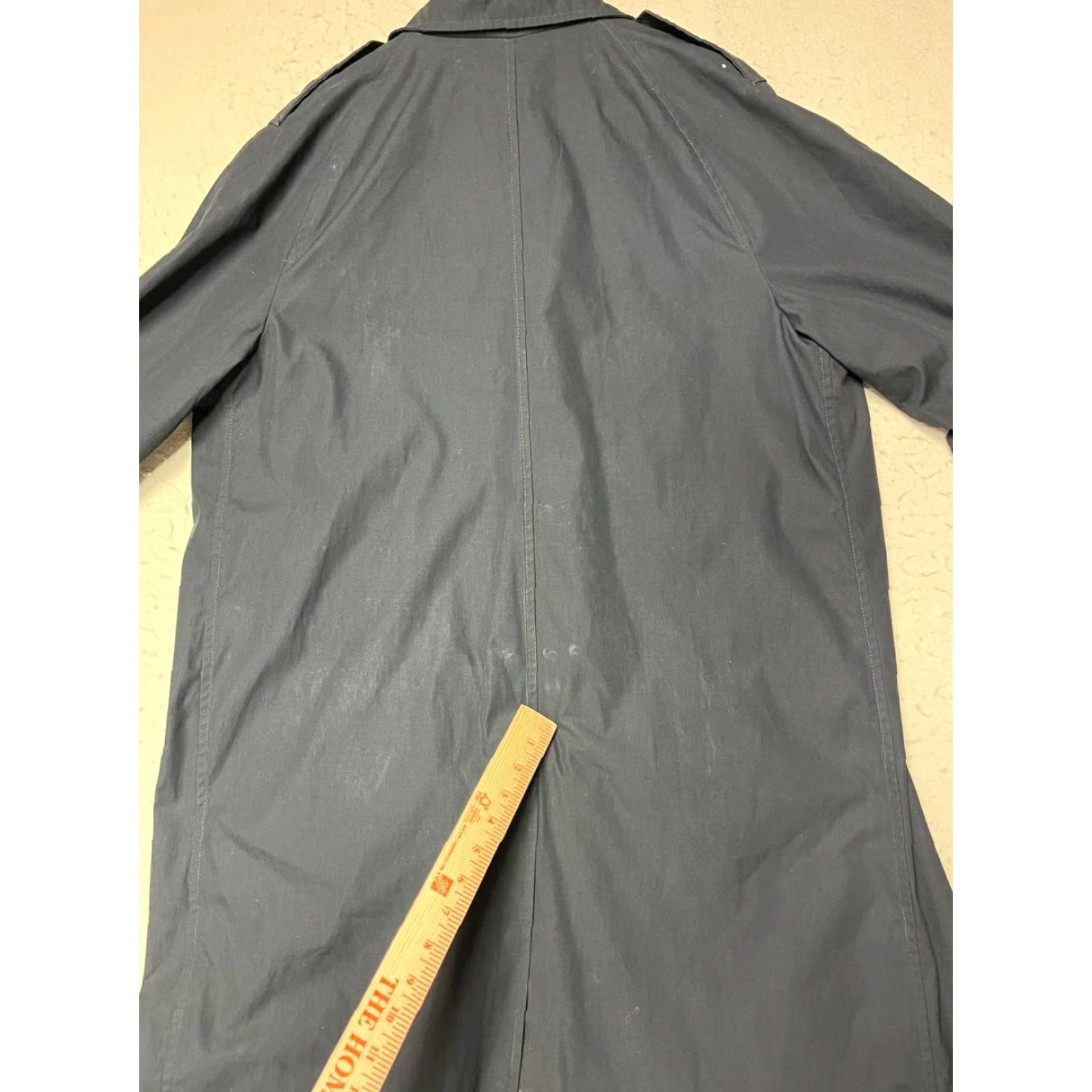 Vintage VINTAGE Defense Logistics Agency Quarterdeck Collection DSCP Long Coat Women 22L Black Button Zip Removable Lining Trench Style Coat Size 3XL / US 20-22 - 7 Thumbnail